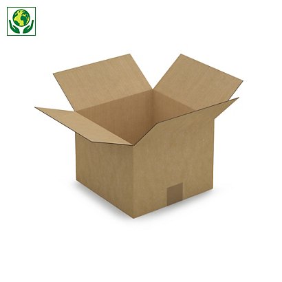 Caja de cartón canal simple 25x25x19cm RAJA® - 1