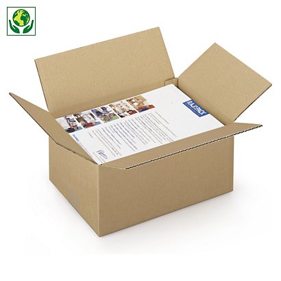 Caja de cartón canal simple 30x30x20cm RAJA® - 1