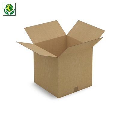 Caja de cartón canal simple 35x28x30cm RAJA® - 1