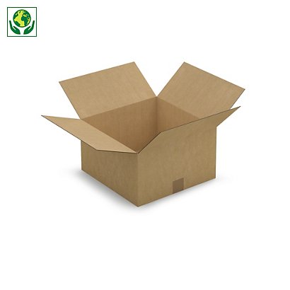 Caja de cartón canal simple 35x35x20cm RAJA® - 1