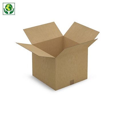 Caja de cartón canal simple 39,5x39,5x34cm RAJA® - 1