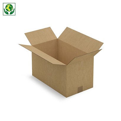 Caja de cartón canal simple 46x26x26cm RAJA® - 1