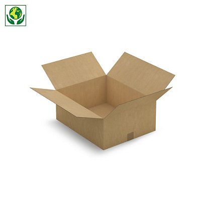 Caja de cartón canal simple 49,5x39,5x20cm RAJA® - 1