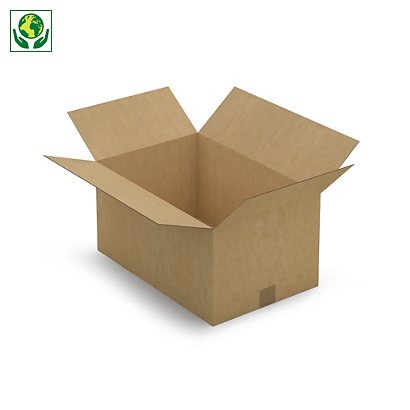 Caja de cartón canal simple 50x33x25cm RAJA® - 1