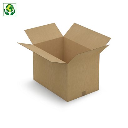 Caja de cartón canal simple 60x40x40cm RAJA® - 1