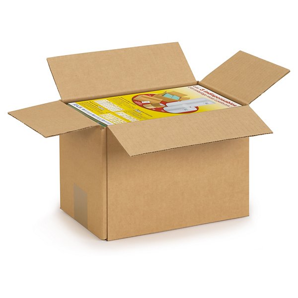Caja de cartón canal simple 60x60x60cm RAJA® - 2
