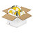 Caja de cartón canal simple blanca 29,5x19,5x15cm RAJA® - 2
