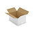 Caja de cartón canal simple blanca 29,5x19,5x15cm RAJA® - 1
