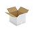 Caja de cartón canal simple blanca 29,5x24,5x20cm RAJA® - 1
