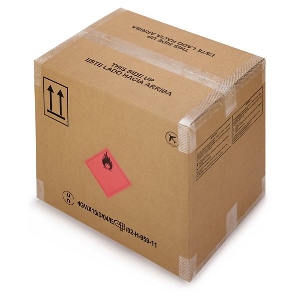 Caja de cartón homologada para materias peligrosas 33x33x38cm - 4