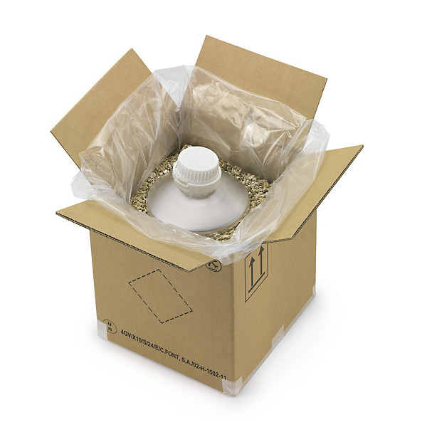 Caja de cartón homologada para materias peligrosas 33x33x38cm - 1