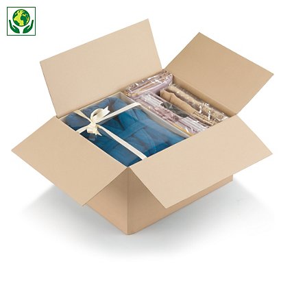 Caja de cartón montaje instantáneo canal simple RAJA® - 1