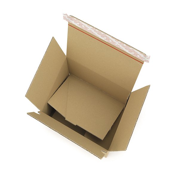 Caja de cartón montaje instantáneo y cierre adhesivo canal doble RAJA® - 6