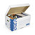 Caja de cartón multiusos con asas blanca y azul RAJA® - 2
