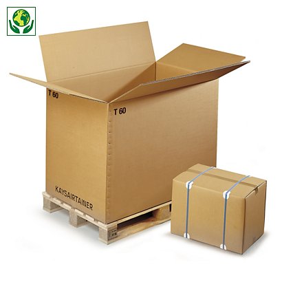Caja de cartón paletizable canal triple 15 mm RAJA® - 1