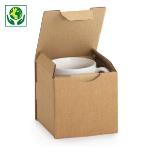 Caja de cartón para envío de tazas