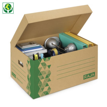 Fiordo trolebús propiedad Caja de cartón reciclado multiusos | RAJA®