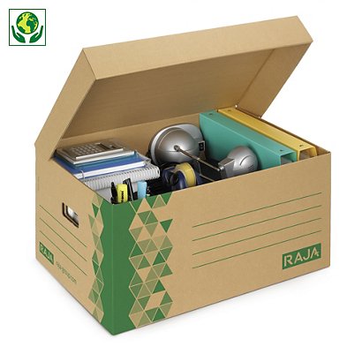 Caja de cartón reciclado multiusos RAJA® - 1