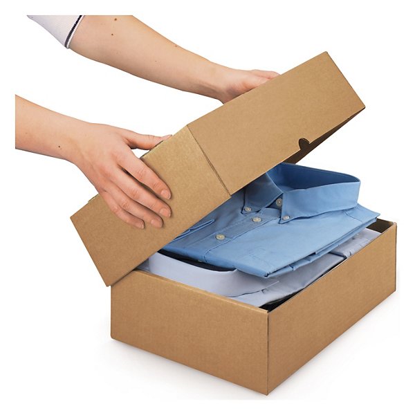 Caja de cartón telescópica marrón con tapa RAJA® - 9