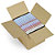Caja embalaje canal simple 200 x 140 x 140 mm (largo x ancho x alto) marrón - 3