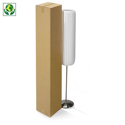 Caja larga de cartón canal simple 100x40x40cm RAJA® - 1