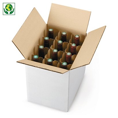 Caja para 12 botellas con separadores estándar - 1