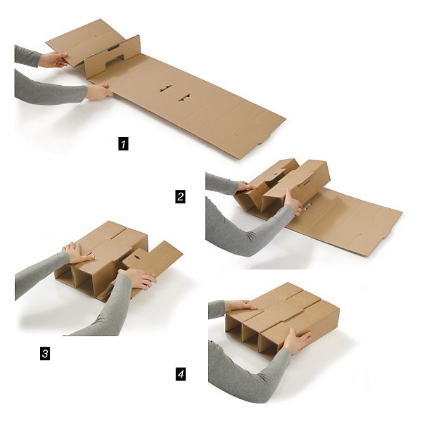 Caja para  botellas con celdas de protección reforzada - 5