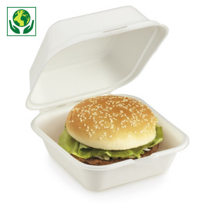 Caja para hamburguesa caña de azúcar Caja para hamburguesa caña de azúcar