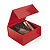 Caja para regalo roja con cierre imán 22,5x22,5x10,5 cm - 1