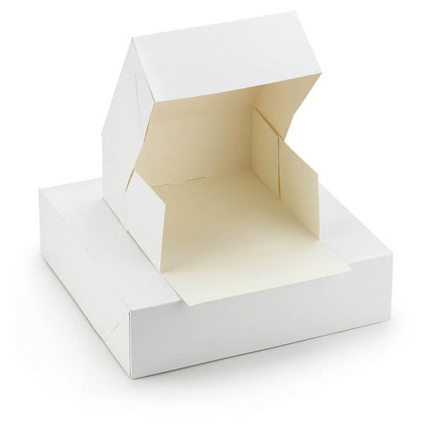 Caja pastelería cartón blanco - 3