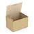 Caja postal 240 x 170 x 150 mm (largo x ancho x alto) marrón - 1