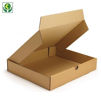 Caja postal marrón para productos planos 21,5x15,5x5cm RAJA® - 1