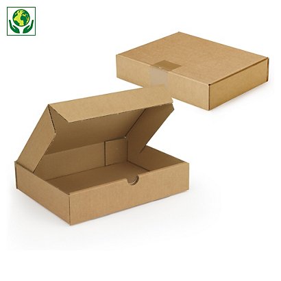 Caja postal marrón para productos planos 24x18x5cm RAJA® - 1