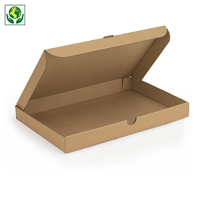 Caja postal marrón para productos planos 25x16x2,5cm RAJA® - 1