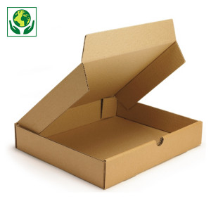 Caja postal marrón para productos planos formato A3