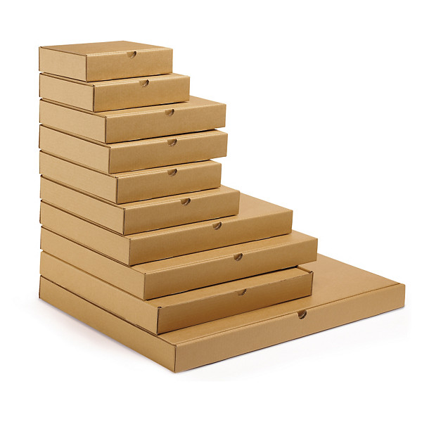 Caja postal marrón para productos planos RAJA® - 1