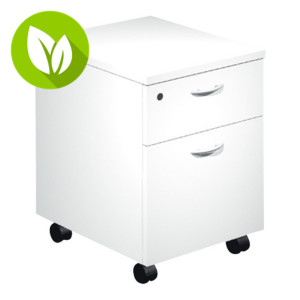 Cajonera 2 cajones, montada, 42 x 52 x 59,5 cm, blanco Cajonera 2 cajones, montada, 42 x 52 x 59,5 cm, blanco