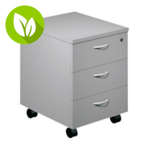 Cajonera 3 cajones, desmontada, 43 x 52 x 59,5 cm, gris Cajonera 3 cajones, desmontada, 43 x 52 x 59,5 cm, gris