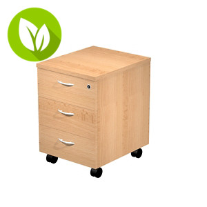 Cajonera 3 cajones, desmontada, 43 x 52 x 60 cm, haya Cajonera 3 cajones, desmontada, 43 x 52 x 60 cm, haya