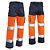 Calças de trabalho alta visibilidade laranja neon tamanho XXL - 2