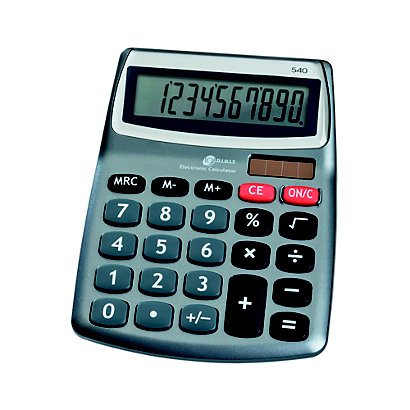 Calculatrice de bureau Raja, modèle 540, 10 chiffres - Calculatrices