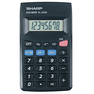 Calculatrice de poche  Sharp EL 233SBBK
