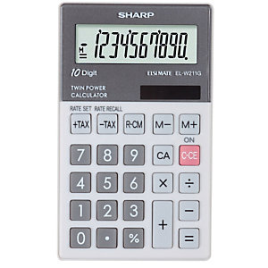 Calculatrice de poche Sharp EL-W211GGY