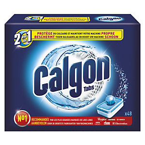 CALGON Anti Calcaire 2en1 Boîte de 48 Tablettes