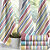 CALITEX Torchons coton rayures multicolores 50 x 70 cm, lot de 6 - 1