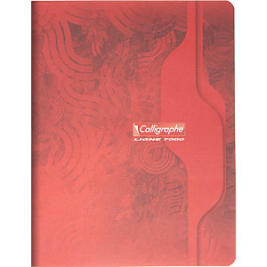 Calligraphe Cahier 7000 - Format : 17 x 22 cm -  Reliure piquée - Réglure : Seyès - 70 g - 96 pages