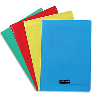 CALLIGRAPHE Cahier piqûre 24x32cm 96 pages Seyès LIGNE 8000 en polypropylène. Coloris Assortis CALLIGRAPHE Cahier piqûre 24x32cm 96 pages Seyès LIGNE 8000 en polypropylène. Coloris Assortis