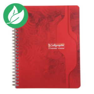 Calligraphe Calligraphe Cahier spirale A4 21 x 29,7 cm - grands carreaux Seyès - 180 pages Calligraphe Calligraphe Cahier spirale A4 21 x 29,7 cm - grands carreaux Seyès - 180 pages