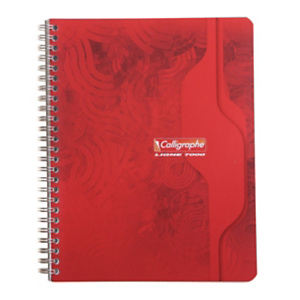 Calligraphe Calligraphe Cahier spirale A4 21 x 29,7 cm - grands carreaux Seyès - 180 pages Calligraphe Calligraphe Cahier spirale A4 21 x 29,7 cm - grands carreaux Seyès - 180 pages