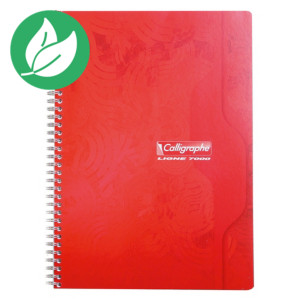 Calligraphe Calligraphe Cahier spirale A4 21 x 29,7 cm - petits carreaux 5x5 - 100 pages Calligraphe Calligraphe Cahier spirale A4 21 x 29,7 cm - petits carreaux 5x5 - 100 pages